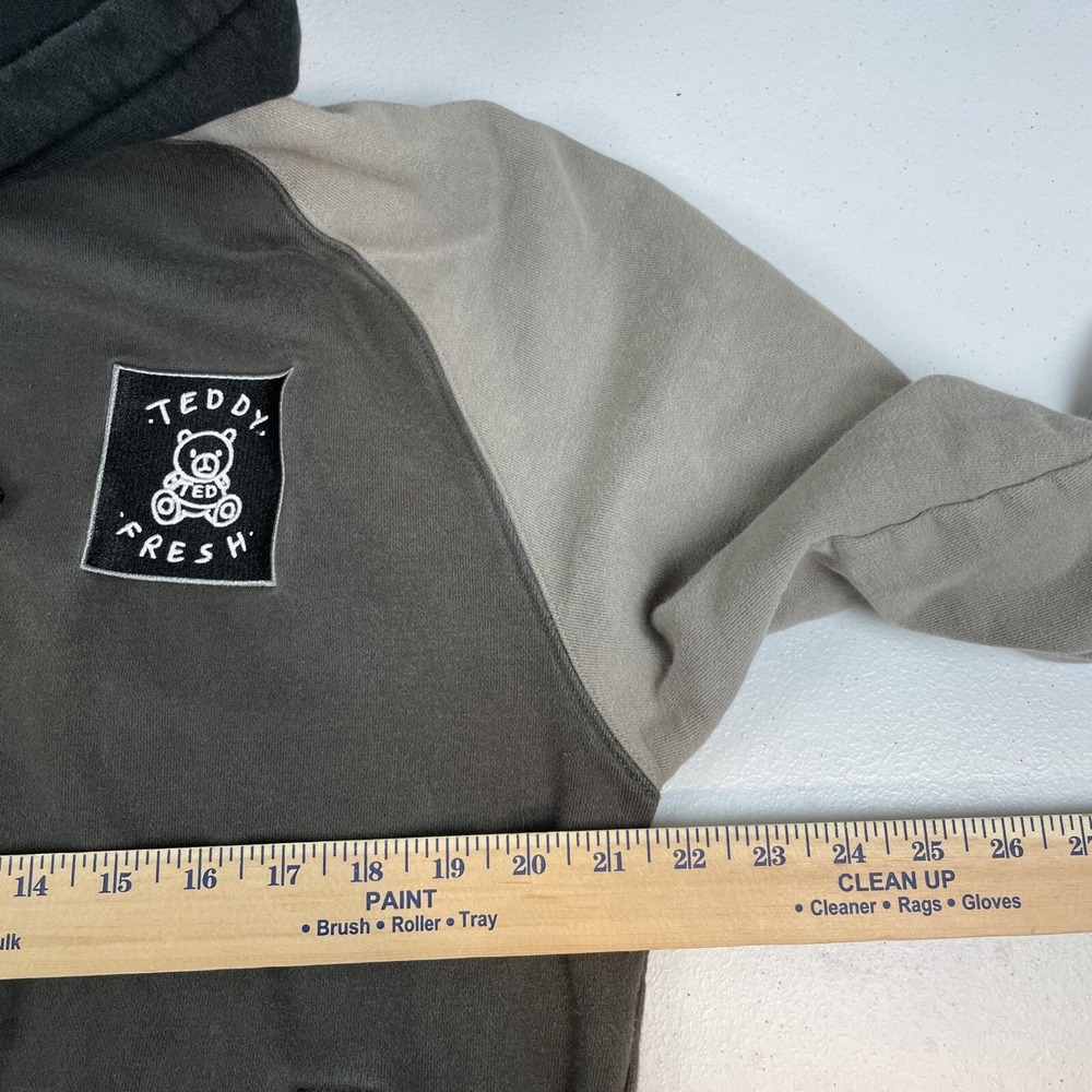 Teddy Fresh Hoodie‎ Men's Size Medium Colorblock Cotton Casual Modern Streetwear - Picture 6 of 11